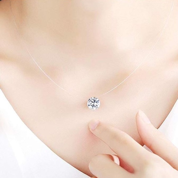 Jewelry - 4 for $20 Cubic Zirconia Fish Line Necklace